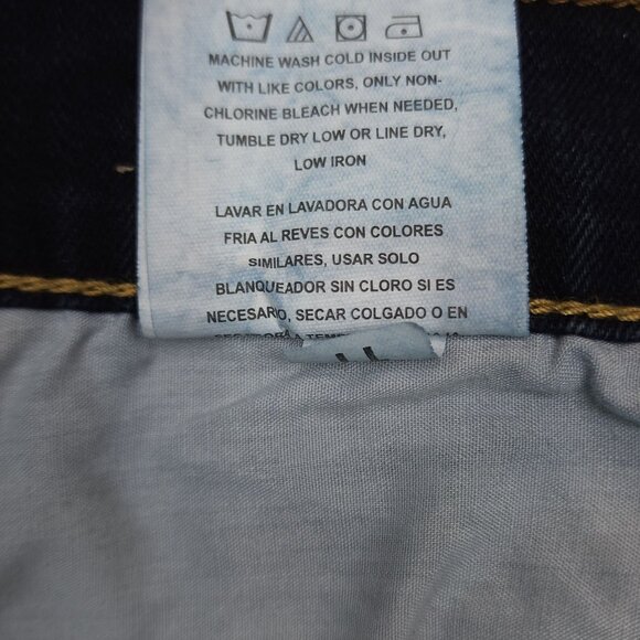 Wrangler Mens Slim Straight Jeans 32x30 Dark Wash Cotton Spandex - Picture 7 of 11